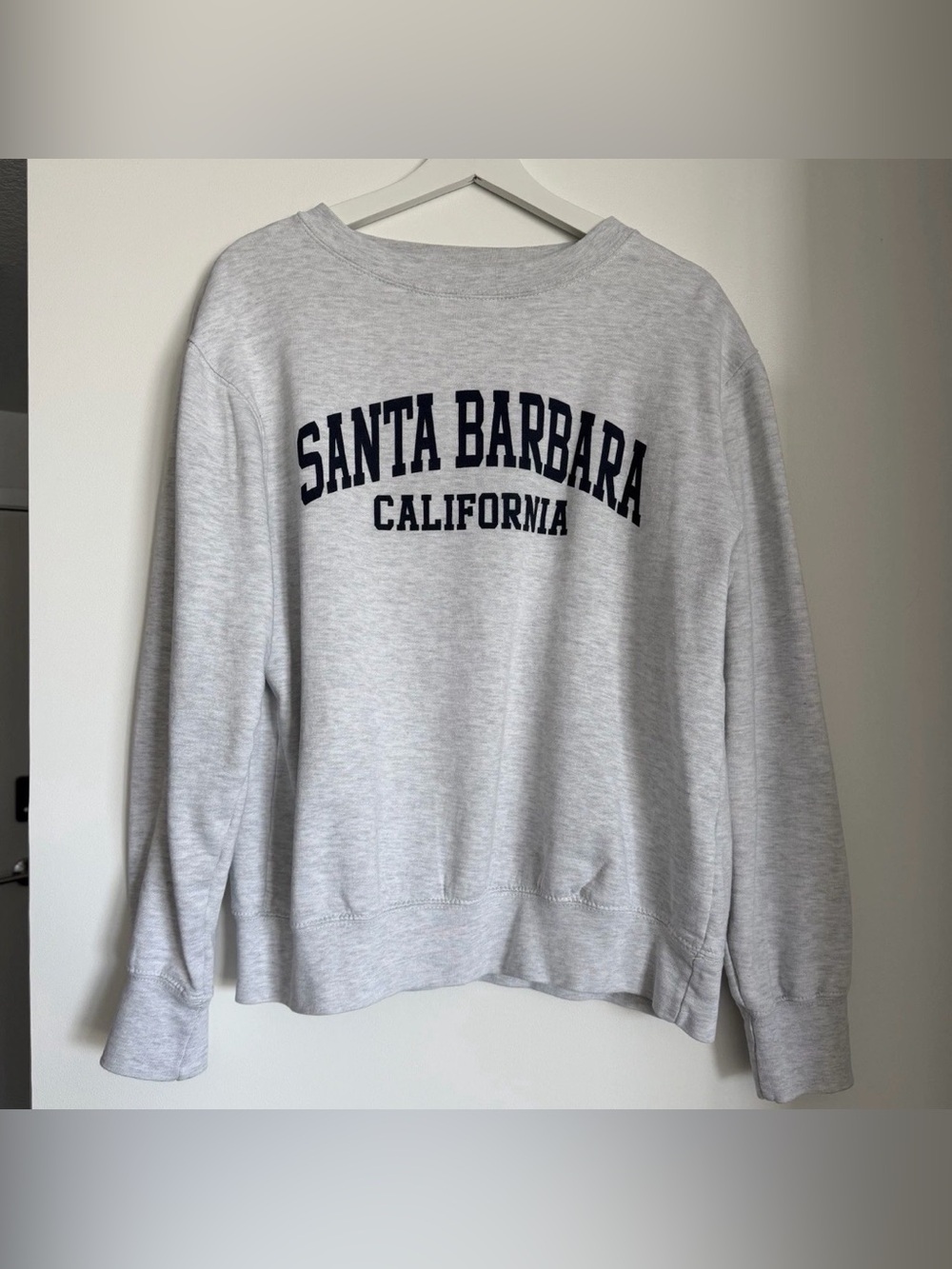 Santa Barbara California Grey Crewneck Sweatshirt Size Small